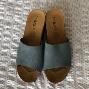 A. Giannetti Wedge Sandals